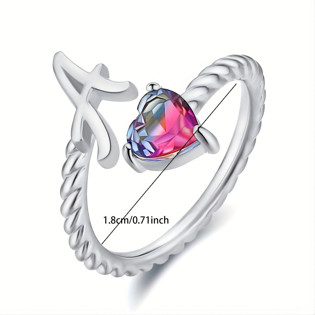 Adjustable Initial Letter Ring