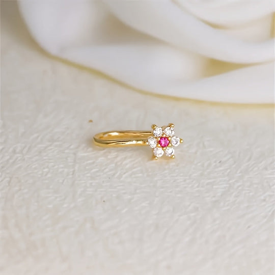 Adjustable U-Shaped Floral Nose Clip
