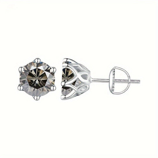 Simple Moissanite Stud Earrings