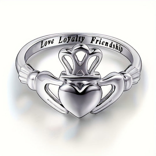 Elegant Commitment Words Women’s Ring