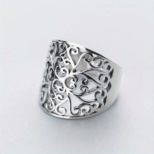 Boho Style Copper Filigree Ring