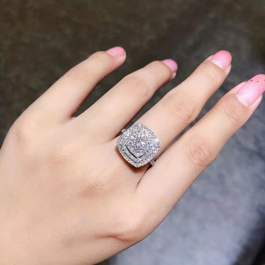 Luxury Full White Zirconia Ring