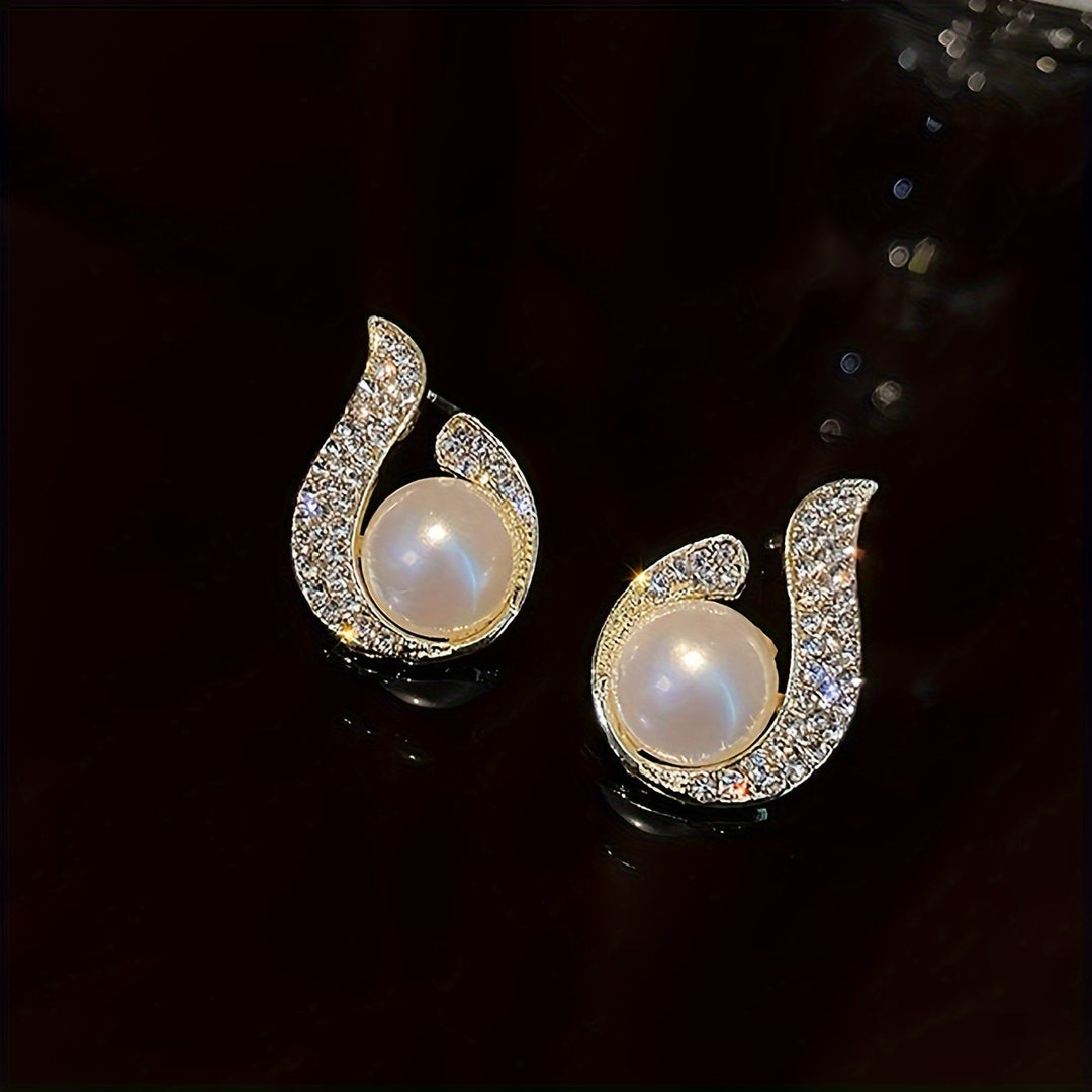 Fashionable French Style Stud Earrings