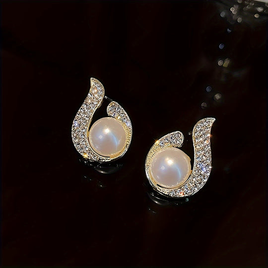 Fashionable French Style Stud Earrings