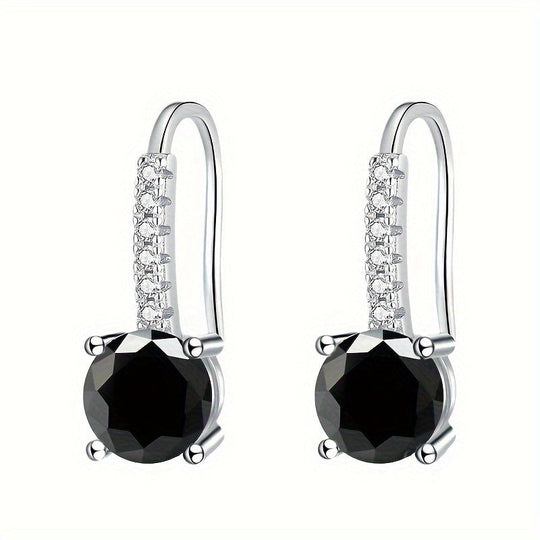 Colorful Moissanite Drop Earrings