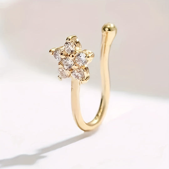 Elegant Floral Nose Ring