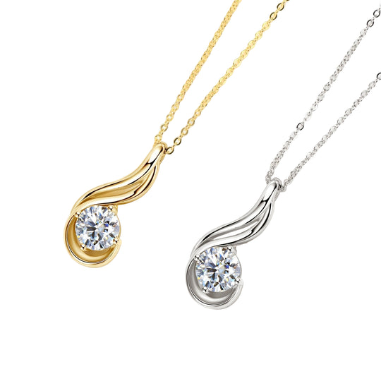 Elegant 2ct Moissanite Pendant Necklace