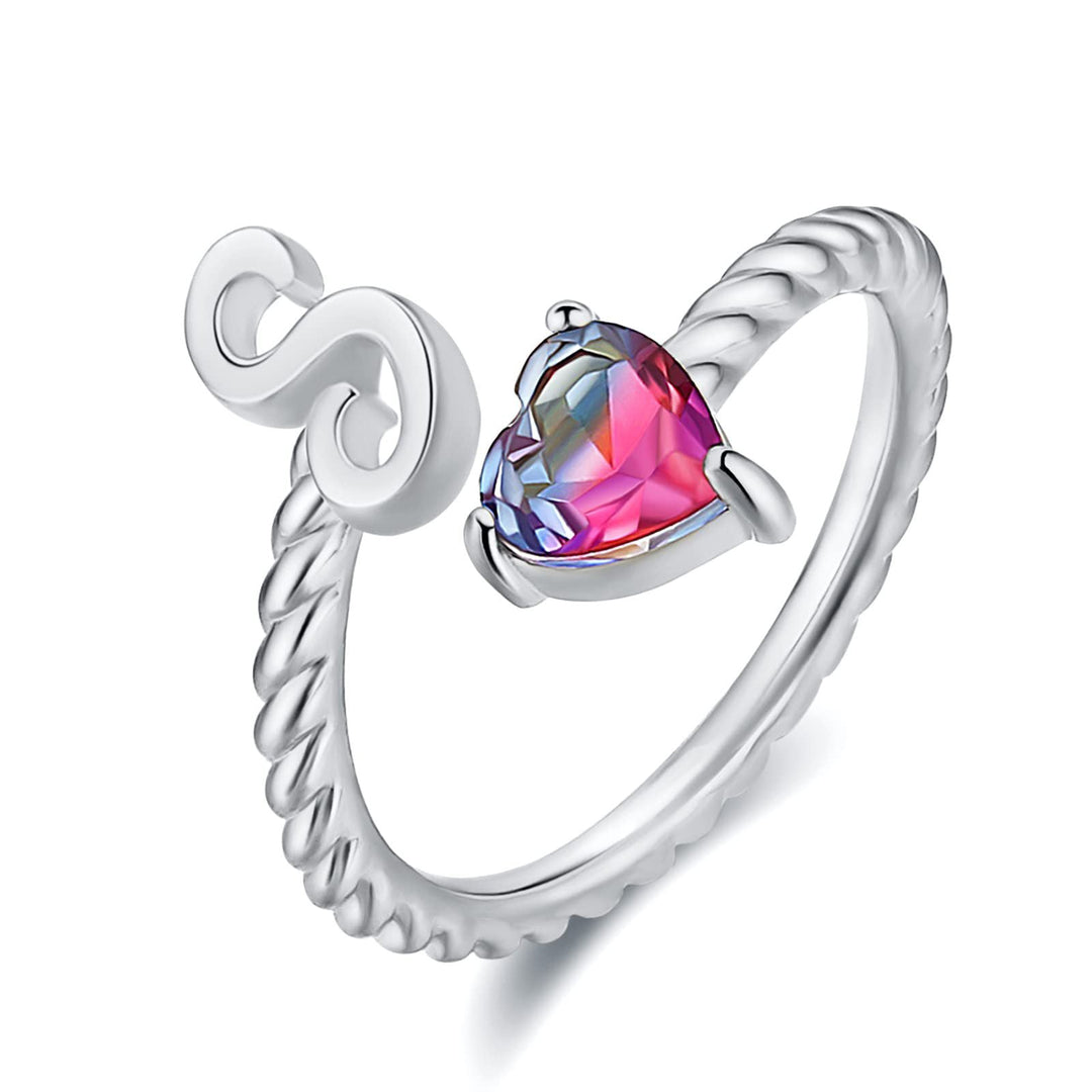 Adjustable Initial Letter Ring