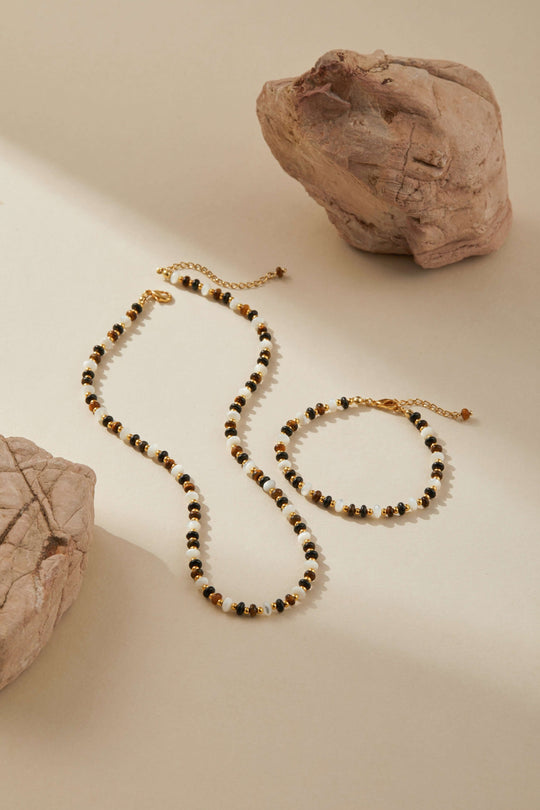 Earthy Gemstone Pendant Necklace