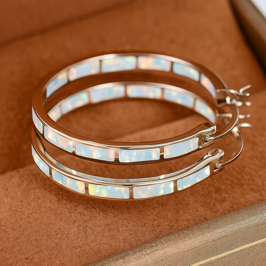 Elegant Silver Hoop Earrings