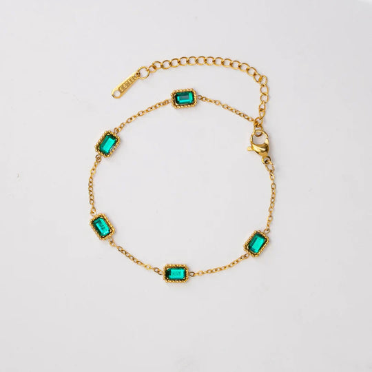 Lush Gemstone Trinity Bracelet