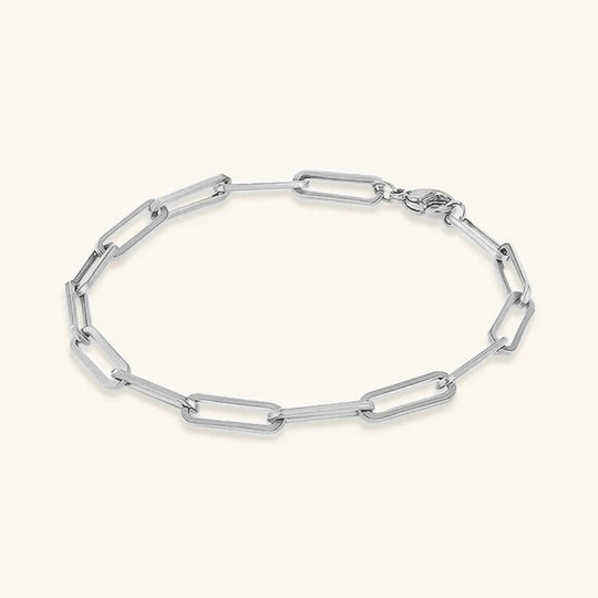 Eloise Sleek Paperclip Gold Bracelet