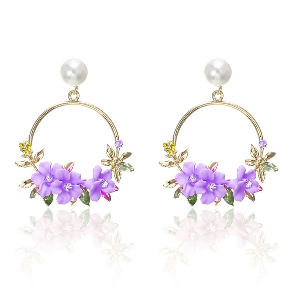 Elegant Gold & Pearl Drop Earrings