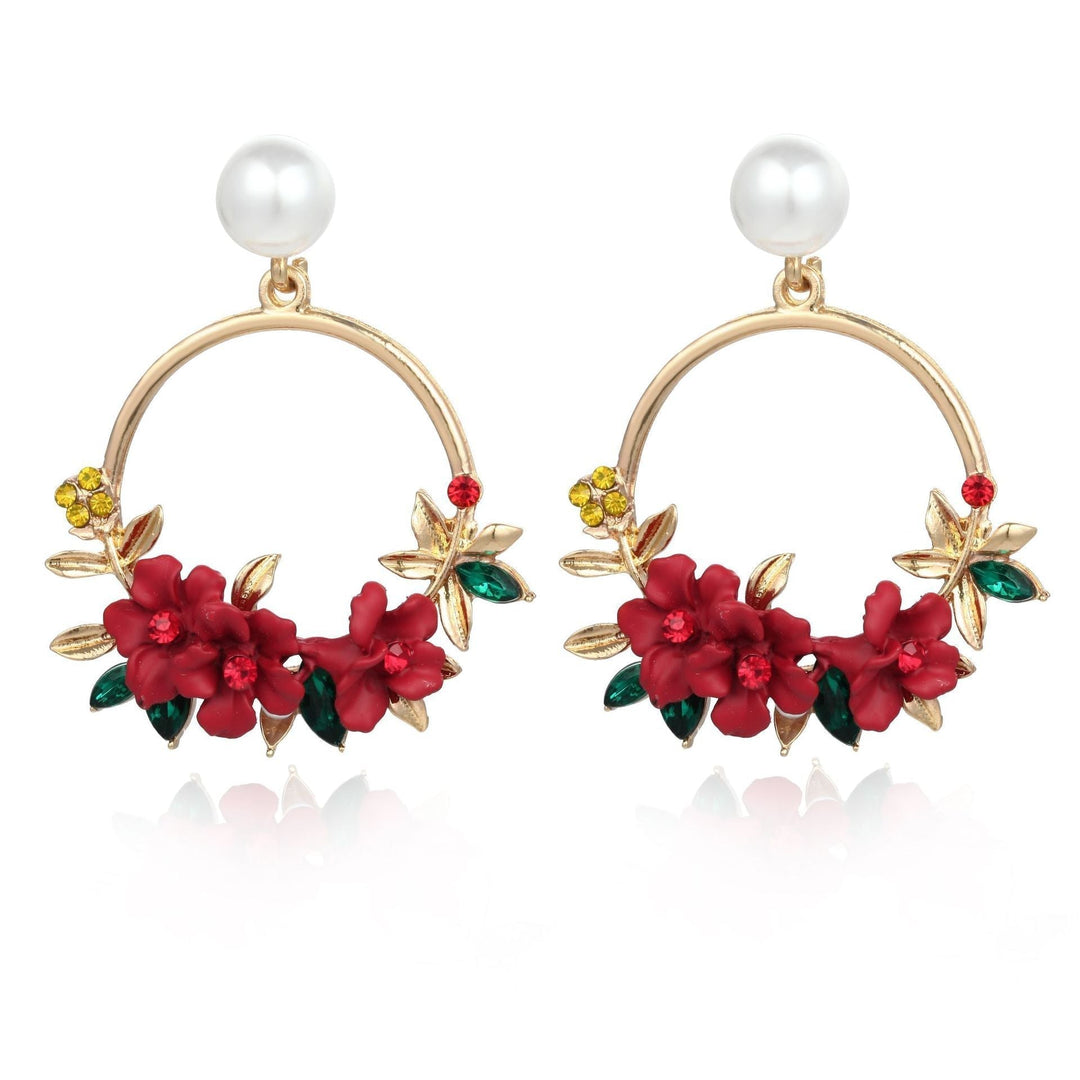 Elegant Gold & Pearl Drop Earrings