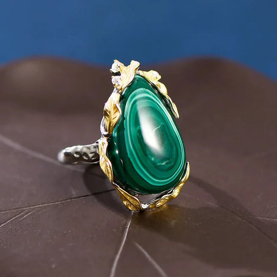Mystic Gemstone Drop Ring