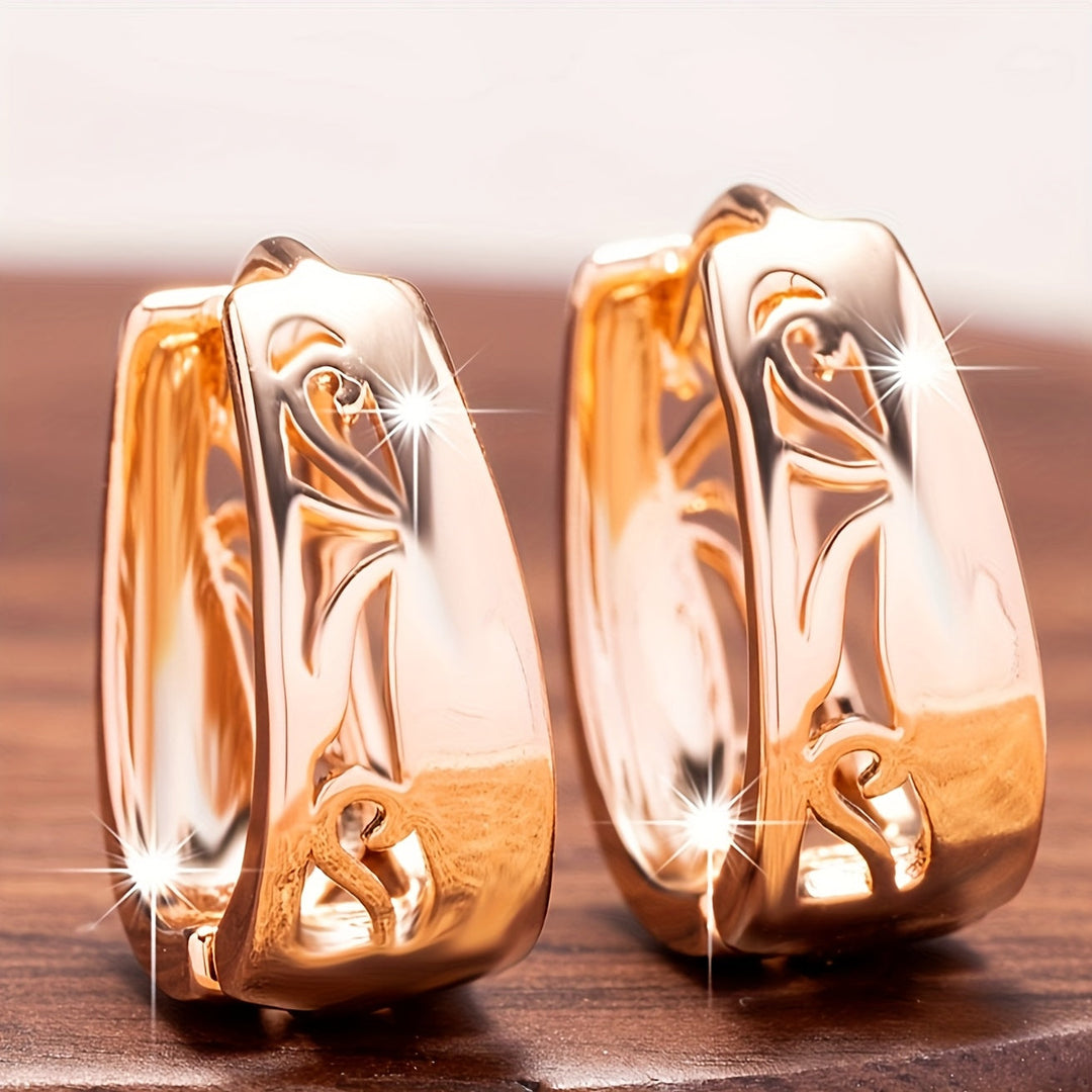 Hollow Hoop Earrings