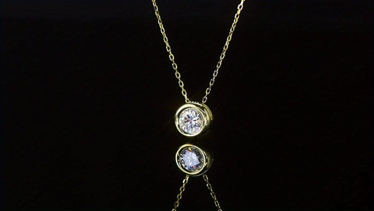 Silver Moissanite Pendant Necklace