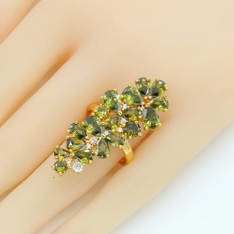 Stylish Retro Zirconia Jewelry Set