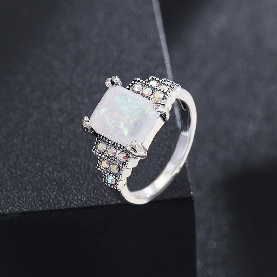 Vintage Classic Inlaid Gem Ring
