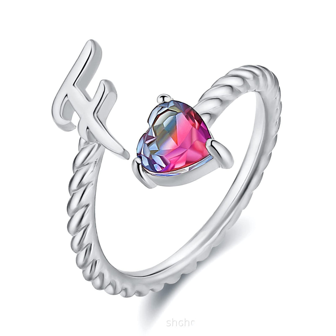 Adjustable Initial Letter Ring