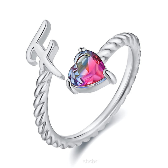 Adjustable Initial Letter Ring
