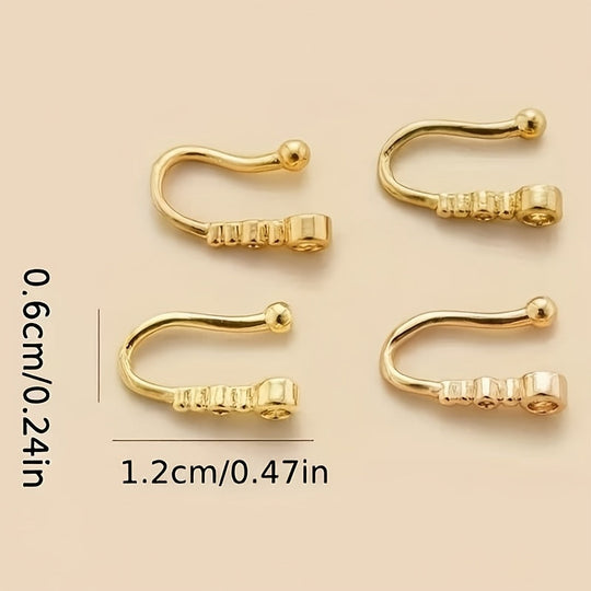 U-Shaped No-Piercing Nose Ring