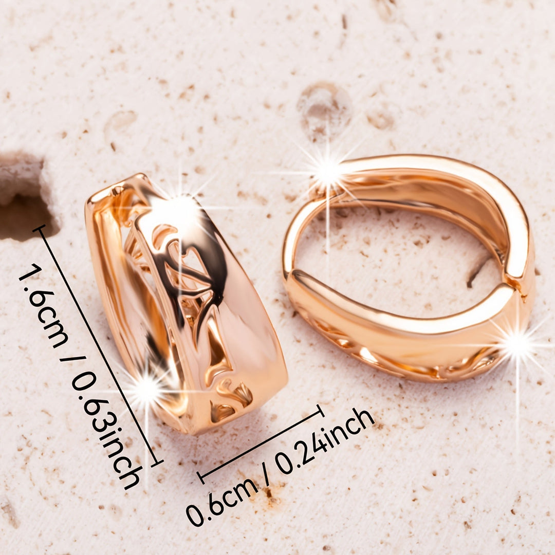 Hollow Hoop Earrings