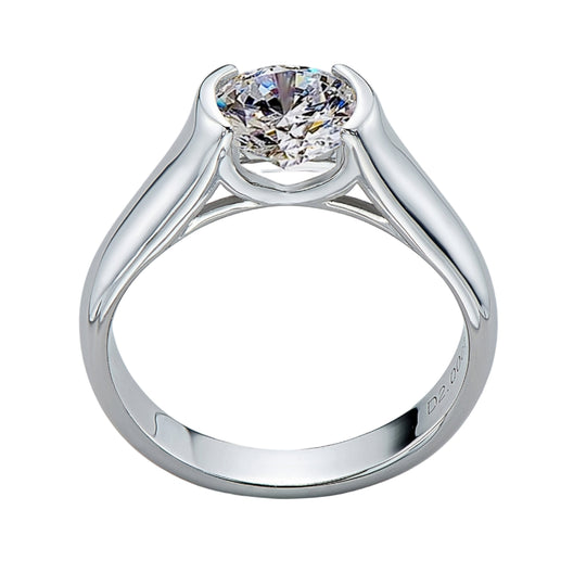 Classic Elegant Moissanite Engagement Ring