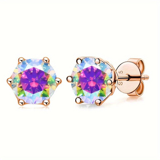 Versatile Moissanite Stud Earrings