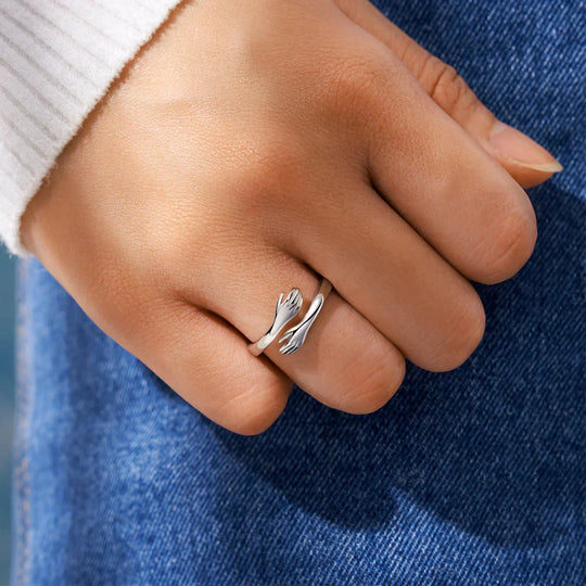 Embrace Silver Ring