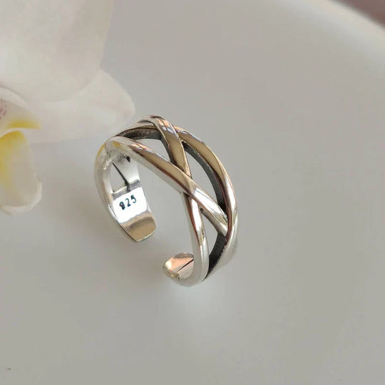Sculpted Shine Adjustable Ring
