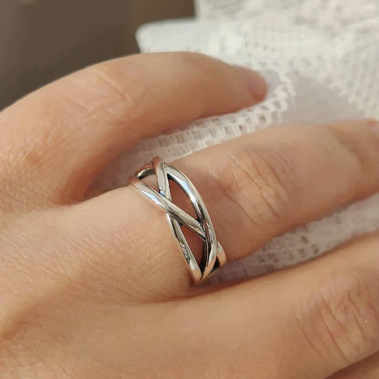 Sculpted Shine Adjustable Ring