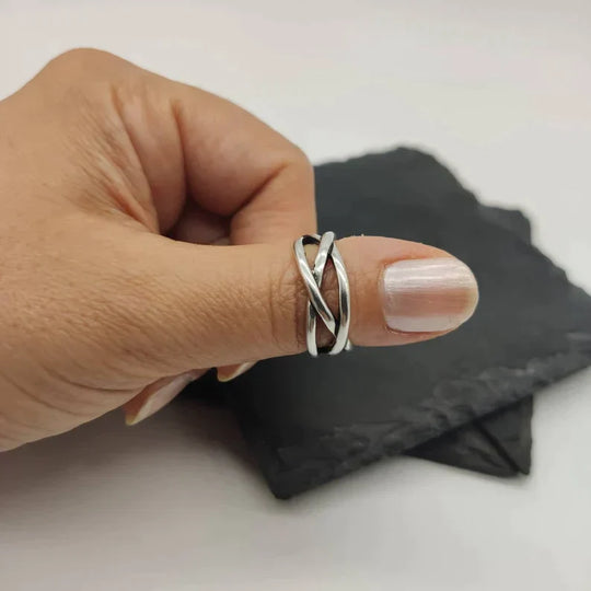 Sculpted Shine Adjustable Ring