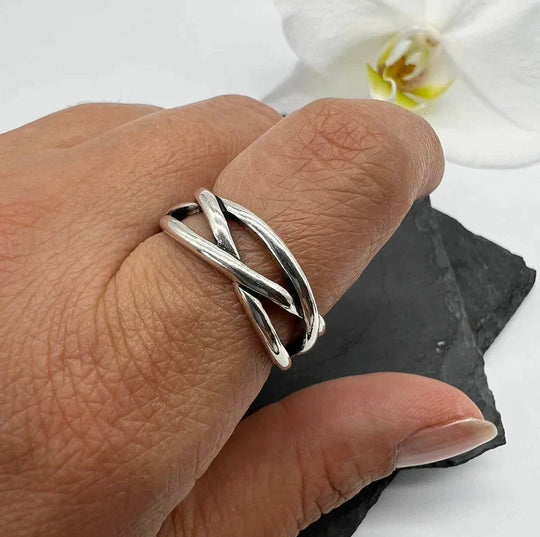 Sculpted Shine Adjustable Ring