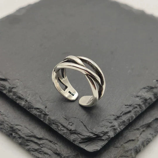 Sculpted Shine Adjustable Ring
