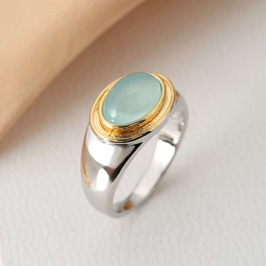 Gabi - Timeless Green Moonstone Ring