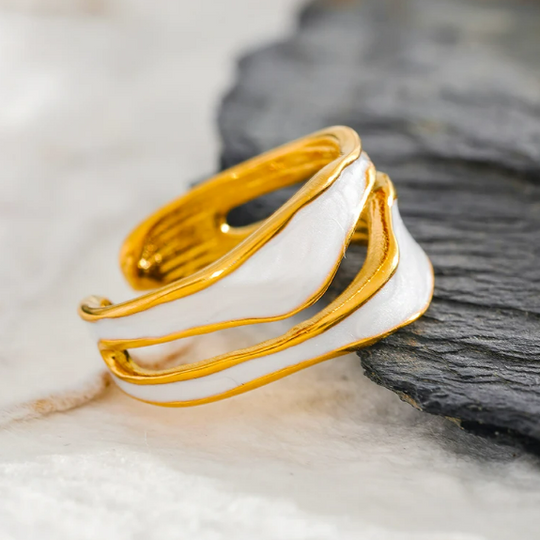 Timeless White Gold Charm Ring