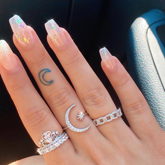 Twilight Star and Crescent Ring