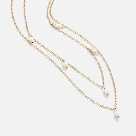 Kay Chain Necklace with Pearl Drops