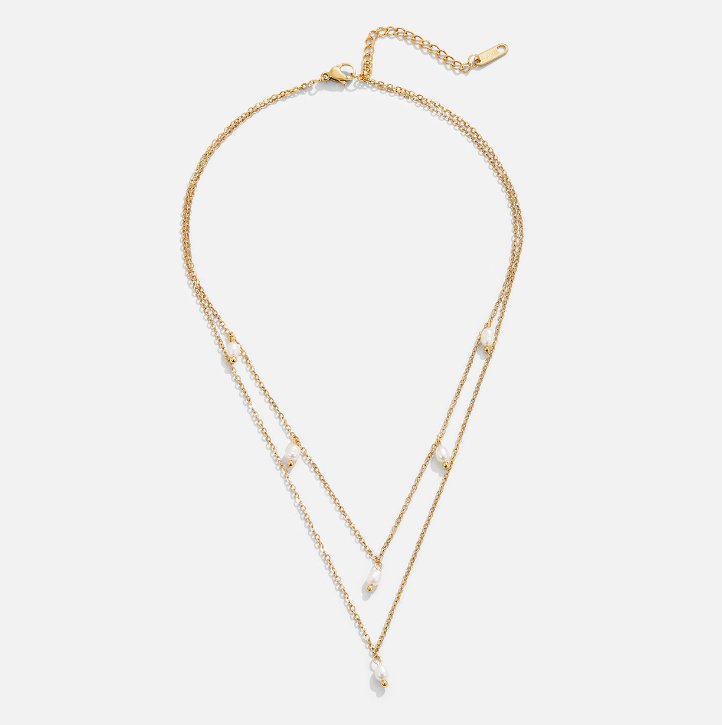 Kay Chain Necklace with Pearl Drops
