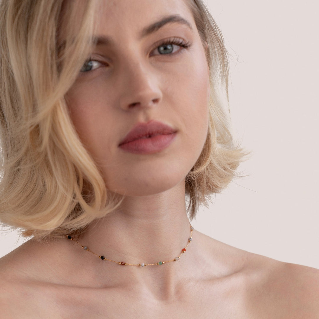 Luly Natural Gemstone Necklace