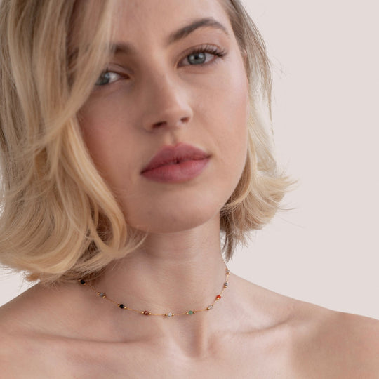 Luly Natural Gemstone Necklace