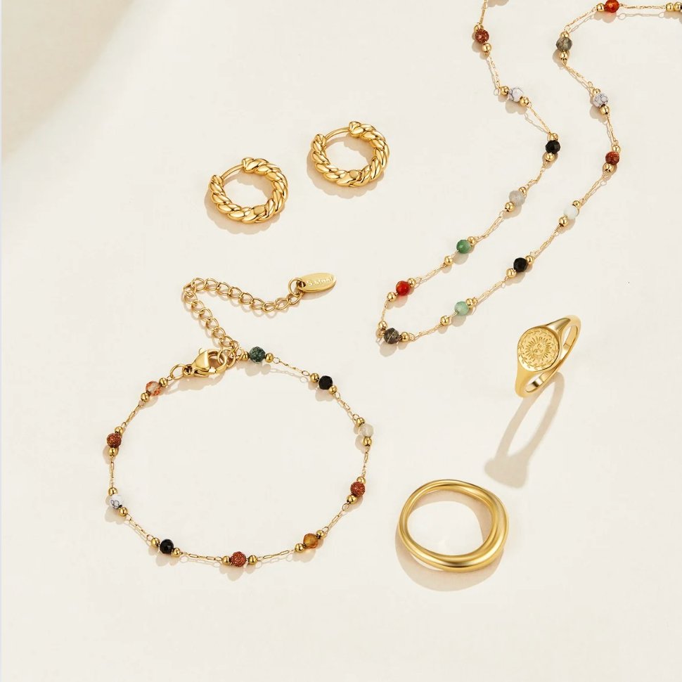 Luly Natural Gemstone Necklace