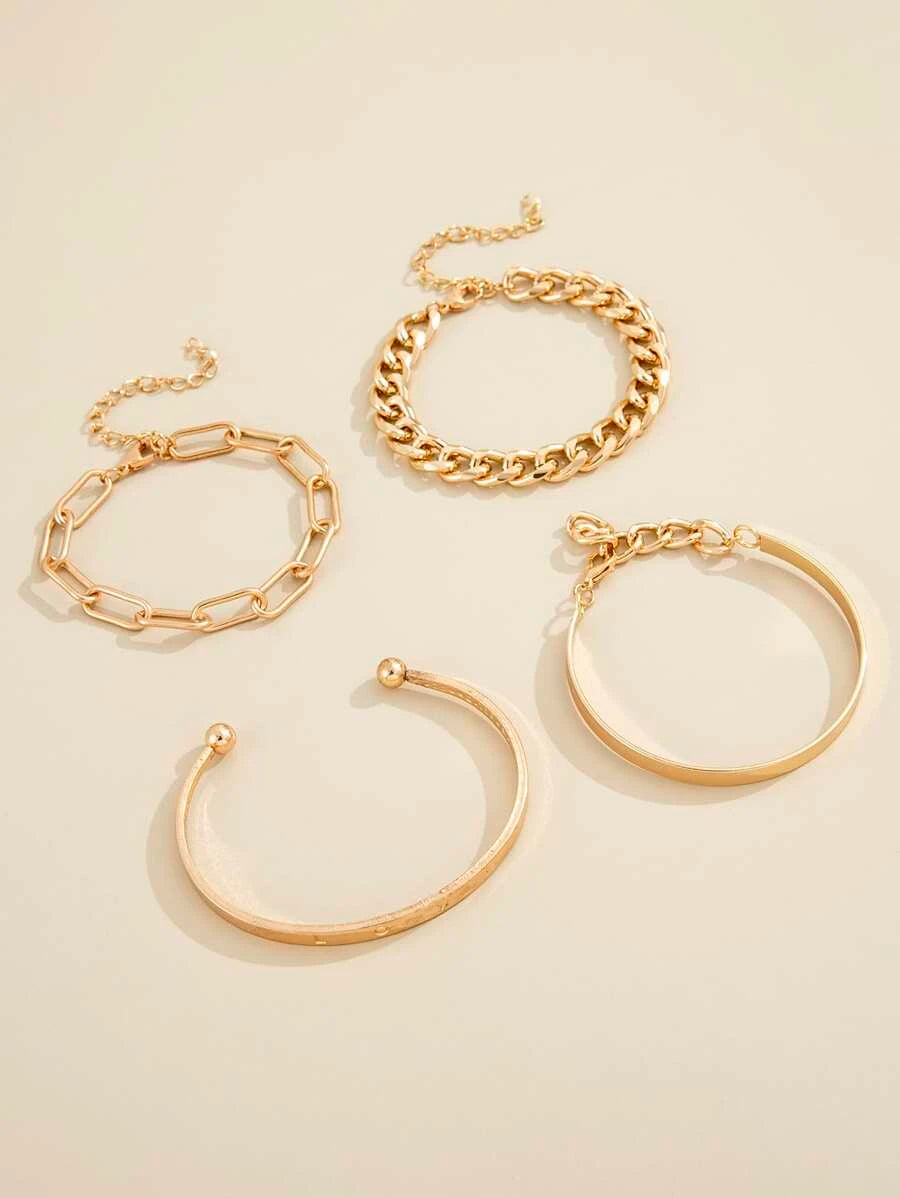 Deja Four Piece Bracelet Set