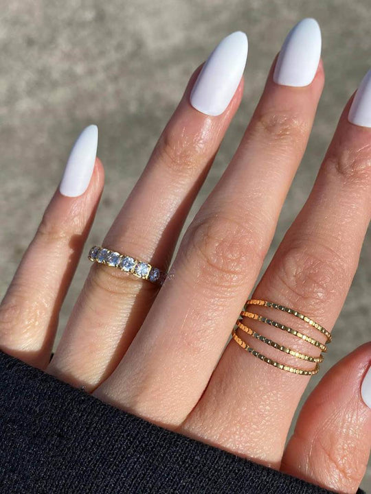 Amia - Radiant Cut Sparkle Ring