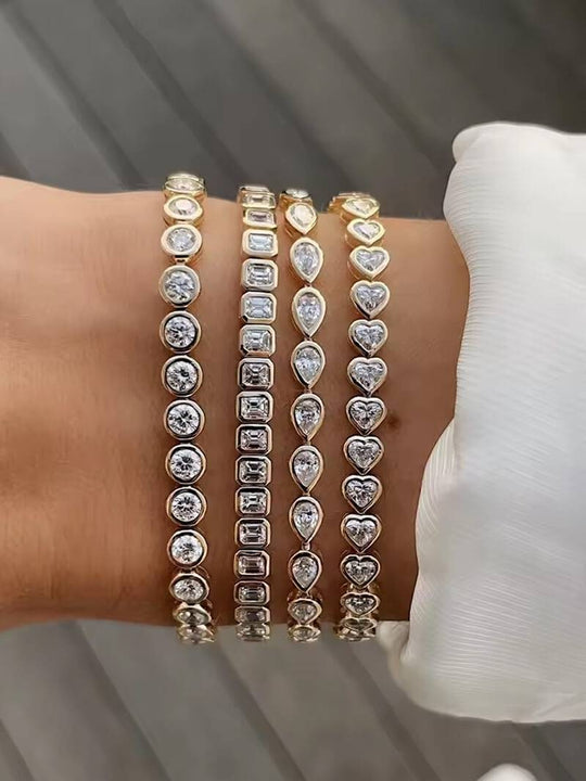 Arabella - Dainty Zirconia Heart Bracelet