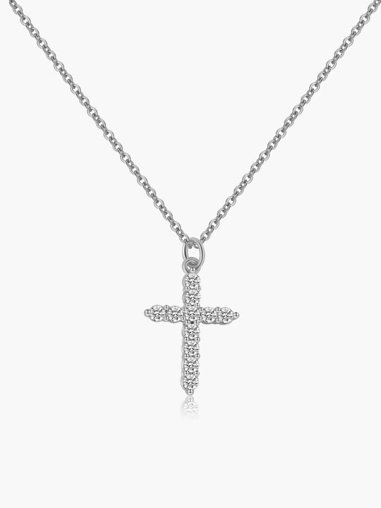 Ariadne - Elegant Zirconia Cross Necklace